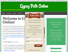 Tablet Screenshot of gypsypathonline.com